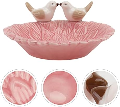 HEALLILY Nordic Style Jewelry Storage Tray 5.03X5.03X2.16In Ceramic Organizer for Rings Earrings Bracelets Home Dressing Table and Store Display - Image 5