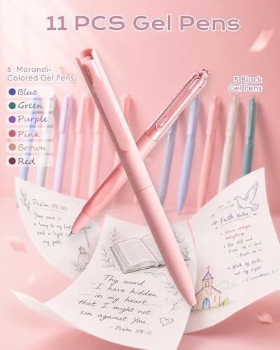 XKDOUS 40 Bible Study Kit, Journaling Supplies for Women with Case, Pink - Image 5
