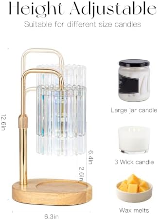 Candeldo Candle Warmer Lamp with Timer: Iridescent Wax Melt Warmer - Image 3