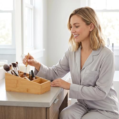 2 Pack Bamboo Food Pantry Organizers, 4 Section - Image 4