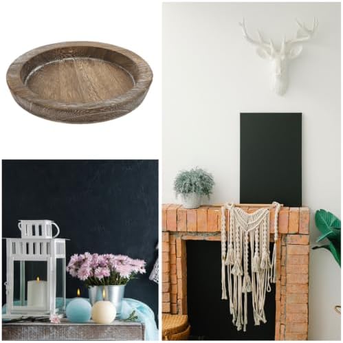 Wooden Decorative Tray for Coffee Table Xmas Solid Wood - Image 3