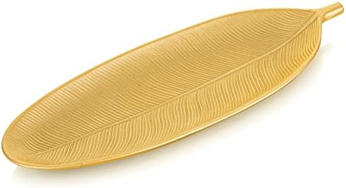 Hanobe Decorative Trays for Home Decor, Leaf Shaped Wood Key Bowl - Image 5