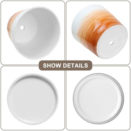 6 Inch Ceramic Plant Pot(6.7 in Diameter,2 Pack) - Image 3