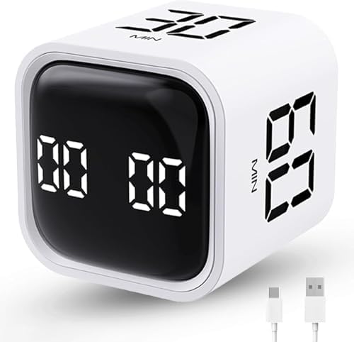 LUCKY TIME Rotating Productivity Timer 5/10/30/60min, Flip Timer, ADHD Tool by LUCKYTIME
