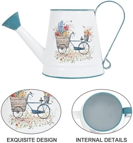 Small Metal Watering Can for Indoor & Outdoor Plants Garden Decor - Image 4