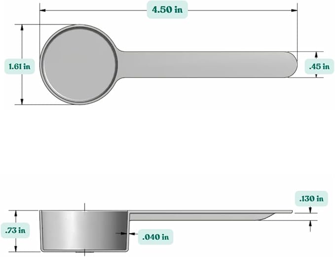 4 Tsp (20 mL) Long Handle Scoop for Coffee, Protein Powder, Pet Food, Spices, Grains, Dry Goods – Food-Grade BPA-Free Plastic Measuring Spoon (Pack of 10)