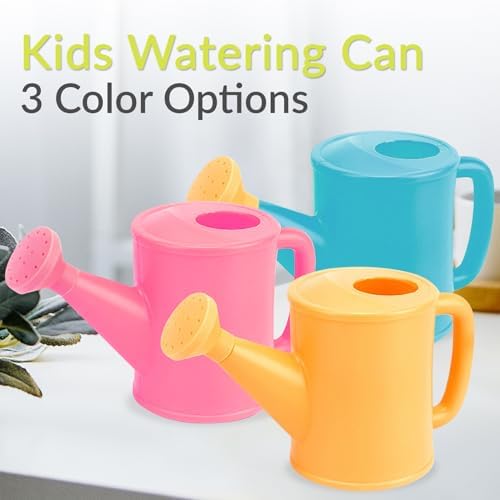 Small Watering Can for Kids, 700ml/23.7 Oz Plastic Watering Can for Indoor Plants Garden Flower (Yellow) - Image 7