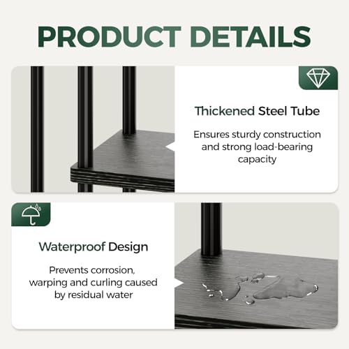 Bamworld Tall Plant Stand Indoor 6 Tier Corner Plant Shelf - Image 6