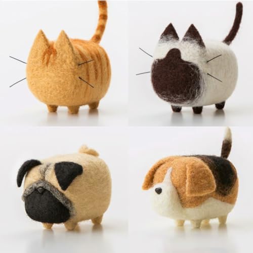 Truslin Needle Felting Kit, 4 Pcs Doll Making Needle Felting Starter Kit by Truslin