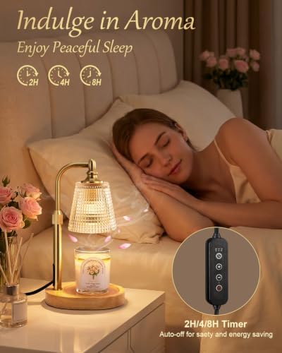Candle Warmer Lamp with Timer,Birthday Gifts for Women Mom Home Decor - Image 5