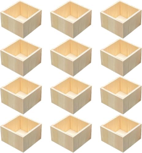 Bamboo drawer organizer Kitchen Utensil Organizer Cutlery Box for Dresser Makeup Tool Office Desk Supplies Storage and Accessories 1pcs 4"x 4"x 2" - Image 7