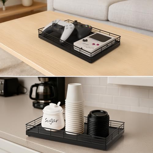 Bathroom Vanity Tray, 13" x 8" Oak Decorative Wooden Tray for Countertop - Image 5