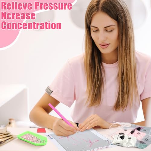 Chunful 6 Pcs Pink Bow Diamond Art Kits for Adults, 10 x 11.8'' - Image 5