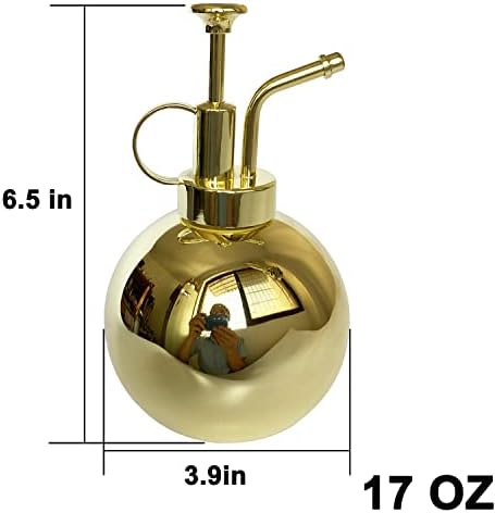 Stainless Steel Plant Sprayer, Small Watering Can, Modern Gardening Tool for Indoor Potted Plants, Gold Color - Image 2