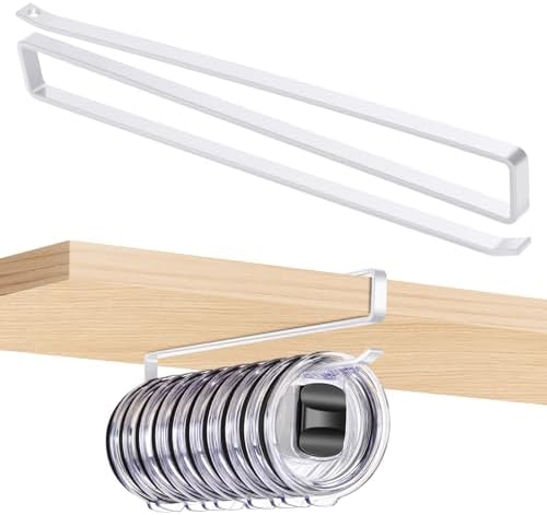 Tumbler Lid Organizer for Corner Cabinets, Holds 12 Lids (white) by Unknown