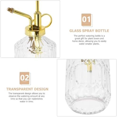 Vintage Style Glass Plant Mister 350ml for Plants and Succulents - Image 3