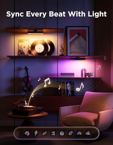 Govee Smart Light Bar, RGBICWW TV Lights for Living Room, Gaming, Black - Image 4