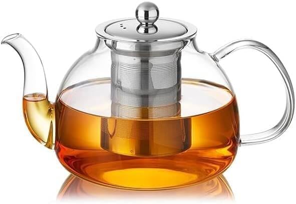 DOPUDO Glass Teapot with Infuser, 60 oz Borosilicate Tea Kettle by DOPUDO
