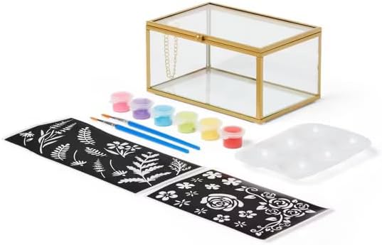 Mondoo Llama Glass Jewelry Box Painting Craft Kit - Image 2
