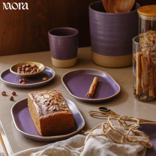 Mora Ceramic Decorative Tray - 9.4in Dish for Jewelry, Perfume, Makeup, Accessories, Candle, in the Bathroom Vanity, Bedside, or Kitchen Counter. Cute Organizers - Nebula - Image 5