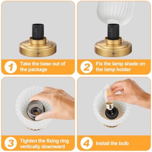 LightRound Cordless Table Lamp for Bedroom, Touch Stepless Dimmable - Image 5