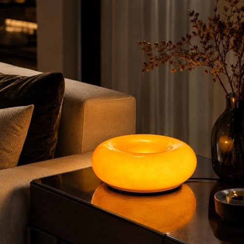 Orange Donut Table Lamp,Ambient Lighting Lamp,Aesthetic Room Decor - Image 2