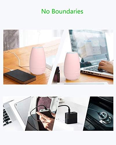 Portable Car Diffuser for Essential Oils, Small USB Aroma Humidifier with Soft Ambient Light, Perfect Personal Scent Diffuser for Vehicle, Home, Gym & Travel – Pink - Image 4
