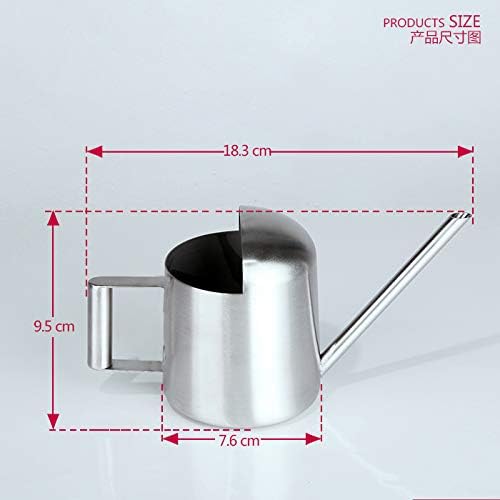 Mini Watering Can, 10oz/300ml Stainless Steel Long Spout Small Watering Can for Indoor Plants Succulents, Herbs (Silver) - Image 5