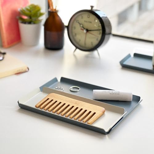 PROGETTO2.70 Aluminum Desk Tray Catchall Organizer, A6, Azure - Image 7