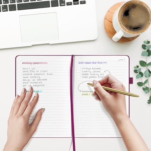 &And Per Se Lined Journal Notebook, 160 Pages, A5 5.7 x 8 inches College Ruled Thick Paper Notebook Journals for Writing, Hardcover Notebooks for Women Men Office School (1 Pack, Mulberry Purple) - Image 3