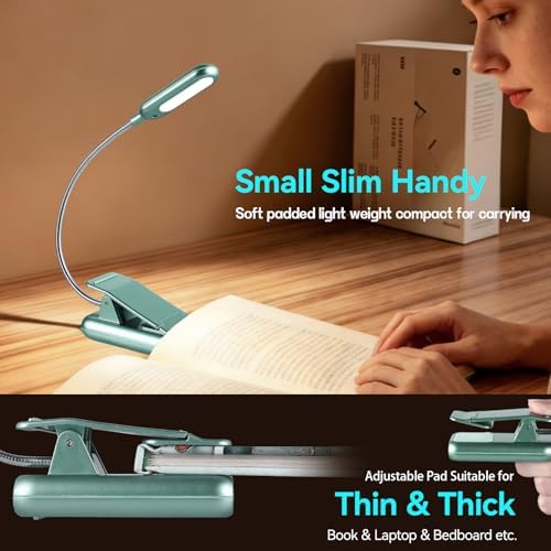 VAVOFO Rechargeable Reading Light, Clip on Book Light for Reading in Bed - Image 5
