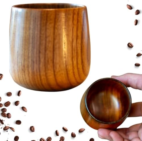 Wooden Cup 6oz | Hot and Cold Drinks | Coffee Mug| Classy Design | Tea Mug | Tea Cup by Unknown