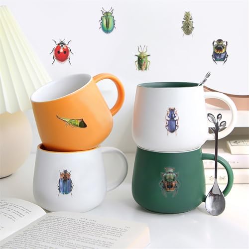 50PCS Cartoon Insects Stickers Aesthetic PET Transparent Insect Decal Waterproof Decorative Decals for Scrapbook DIY Crafts Album Bullet Journal Planner Water Bottles Laptop Phone (Insect) - Image 5