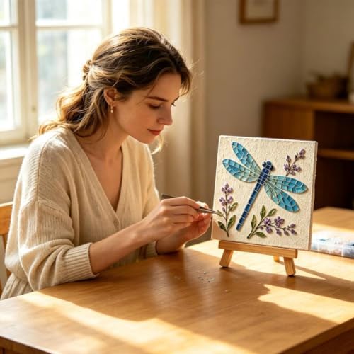Watering Can Mosaic Art Kit, DIY Garden Craft Set for Adults and Beginners - Image 2
