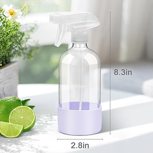 Glass Spray Bottles for Cleaning - 16 oz Spray Bottles with Silicone Sleeve - Image 4