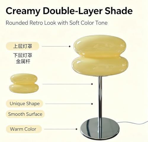 taotanra- Bread Table lamp Cream-Style Creative Bread lamp - Children's Room Night Light Birthday Gift Cute dimmable Sleep Atmosphere Light Home Decoration Item -Orange (Yellow) - Image 4