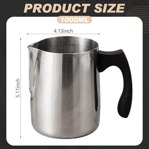 Romooa 2 Pcs Wax Melting Pitcher 32oz Wax Pouring Pitcher, Inside Scale - Image 2