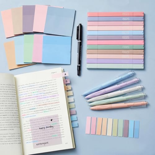 Jutom 38 Pcs Book Annotation Kit for Bible Study, Classic Color, Square - Image 6