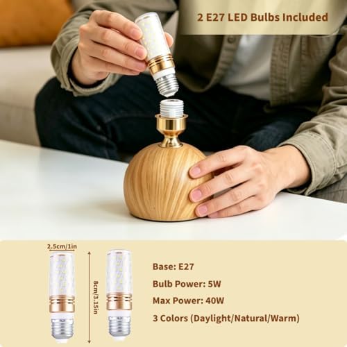 Small Vintage Lamp Mini Cute Table Lamps for Kitchen Counter Nightstand - Image 5