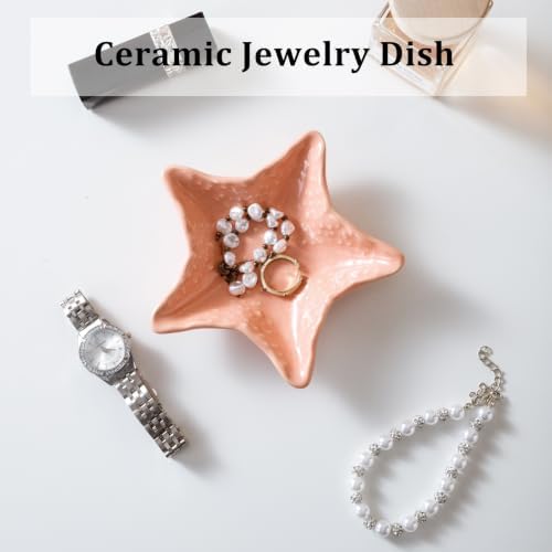 Jewelry Dish Decorative Ring Tray, Ceramic Small Cute Trinket Tray 4.92" - Image 3