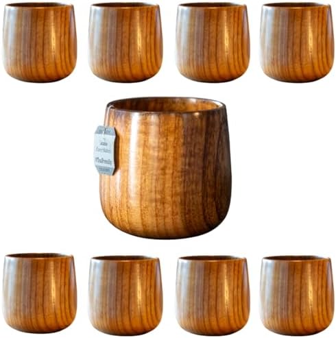 Wooden Coffee Mug for Hot and Cold Drinks, Classy Design (8) by Unknown