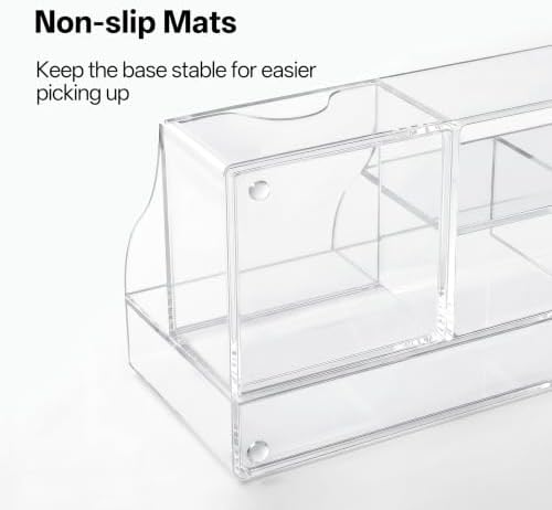 HBlife Acrylic Desk Organizer with Drawer, Pen & Pencil Holder, Multifunctional Desktop Caddy for Office Supply and Organization (Clear, 2 Pack) - Image 3