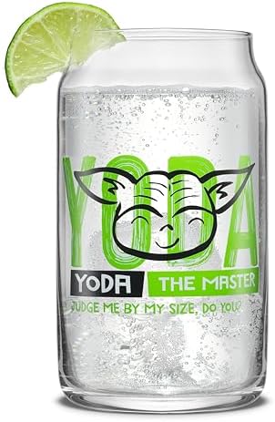 JoyJolt Star Wars Now Playing Collection Tumblers, 16.9oz Classic Can Shape Glass Tumbler Set of 4 w/Glass Straws - Image 7