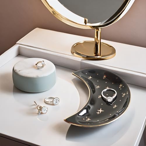 Small Moon Jewelry Dish Tray, Black - Image 6