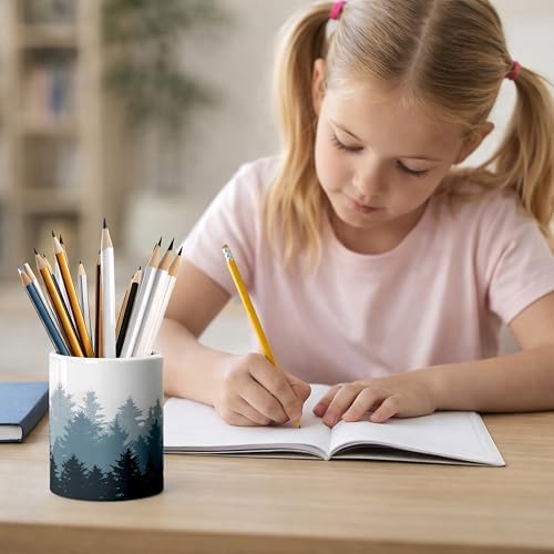 Ceramic Pen Holder Desk Accessories Brush Holder Pencil Holder Organizer - Image 6