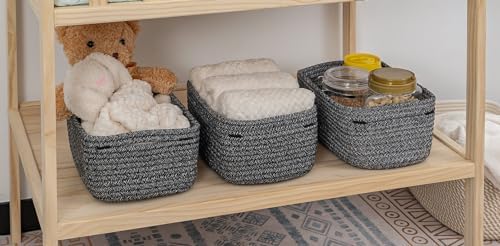 CubesLand Baskets for Organizing,Small Woven Storage Baskets for Shelves - Image 5