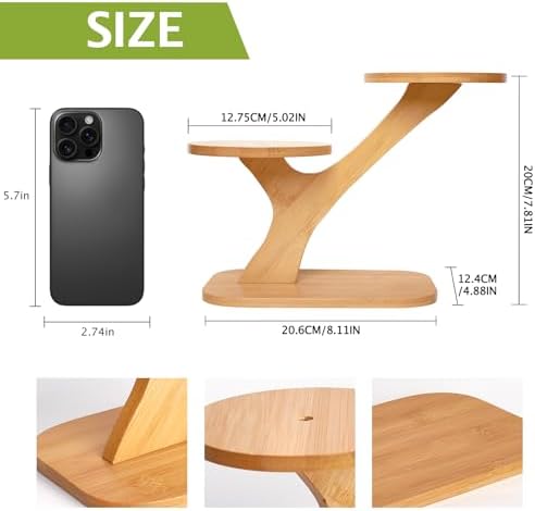 XXXFLOWER Wood Plant Stand for Indoor Small Desktop Plant Stand - Image 2
