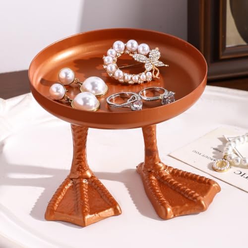 Duck Cute Jewelry Dish Tray. Ring Holder Dish Tray. Small Trinket Dish Tray.Jewelry Bowl.Rose gold. by Unknown