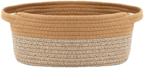 JMvicyroam Small Woven Basket, Empty Gift Basket, Jute&Brown/1 Pack by JMvicyroam