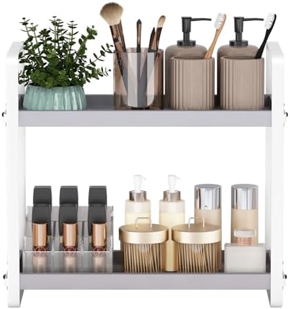 HNRLOY Bathroom Counter Organizer, Bathroom Counter Shelf, Makeup Organizer by HNRLOY